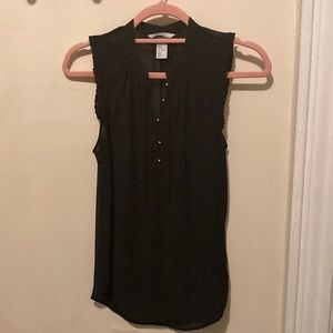 H&M black sleeveless blouse